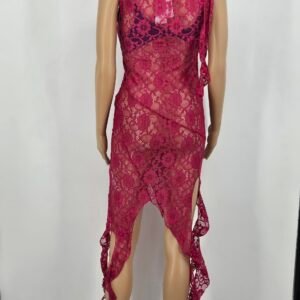 Alternative view of Ladies Nasty Gal Sheer Lace Ruffel Dress