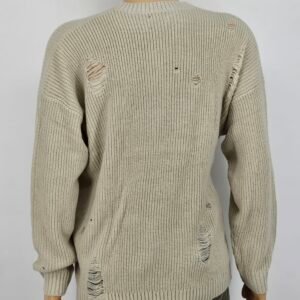 Alternative view of Mens ASOS Design Distressed Sweater/Jersey
