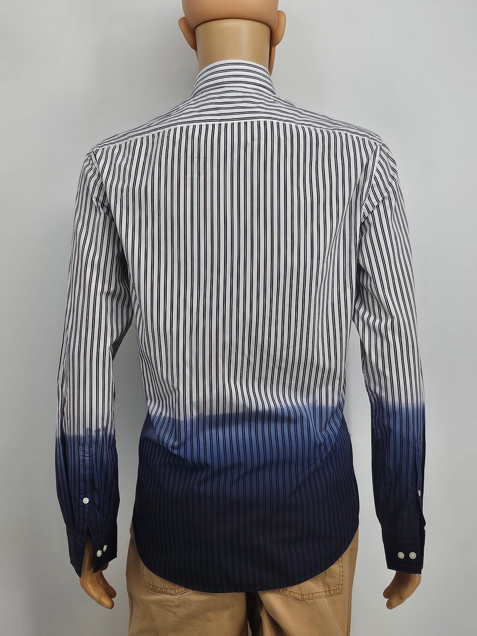Mens Michael Kors LS Striped Shirt - Image 3