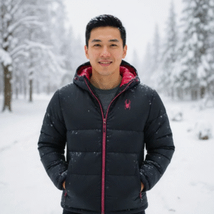 Mens Spyder Hooded Jacket