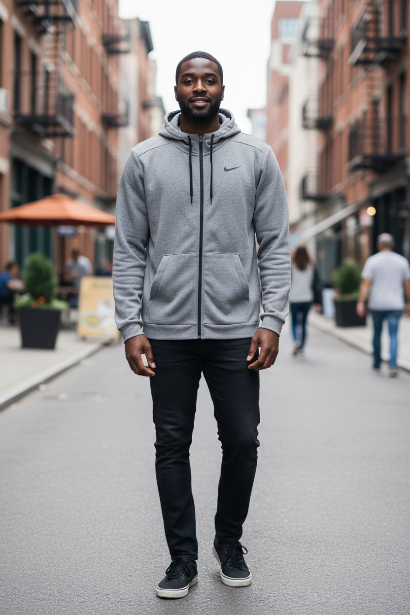 Mens Nike Zip Up Trainer Hoodie - Image 4