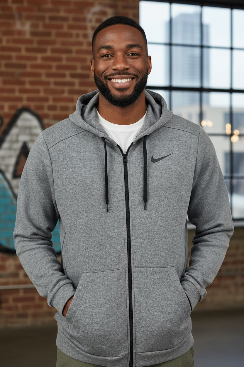Mens Nike Zip Up Trainer Hoodie