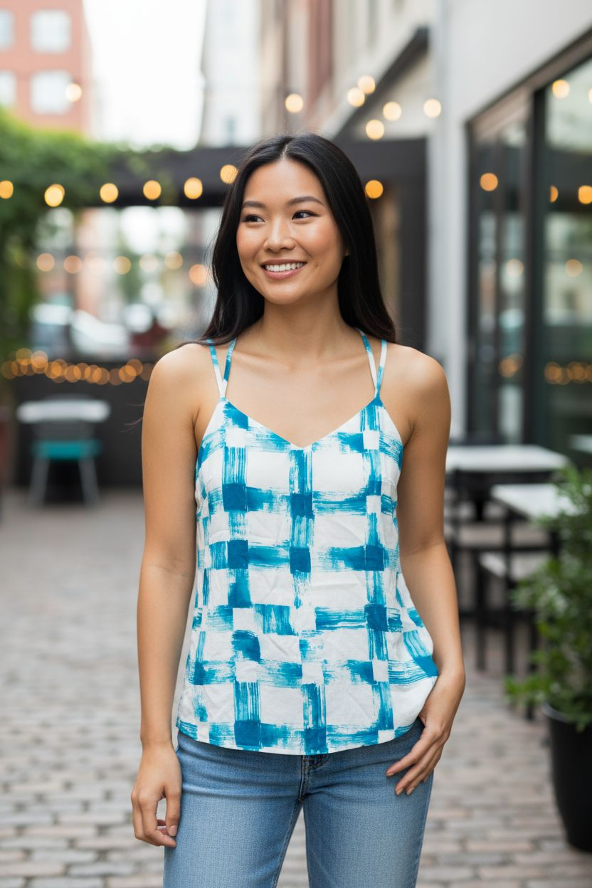 Ladies Armani Exchange Cross Strap cami