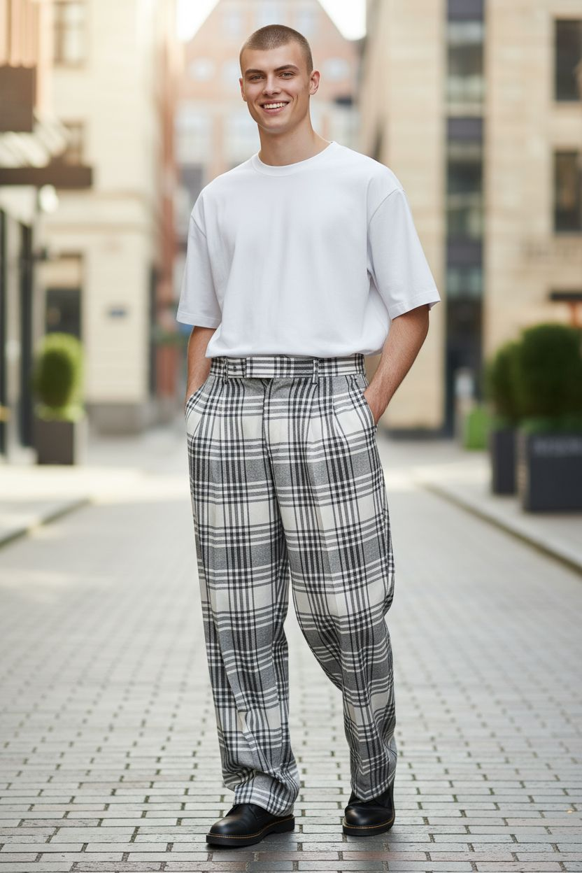 Mens Plaid Pants