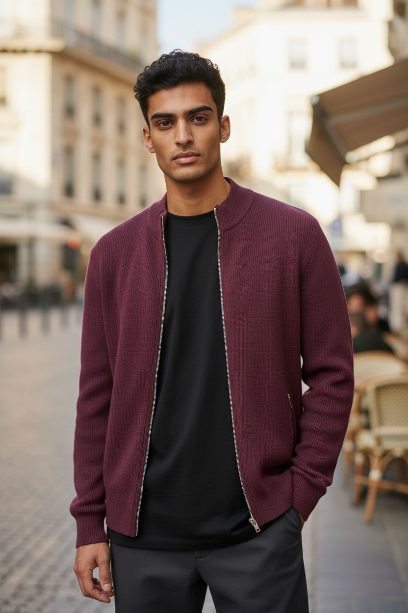 Mens International Concepts Zip-Up Cardigan - Image 5