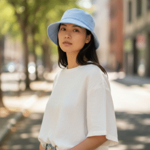 Ladies Suede Bucket Hat