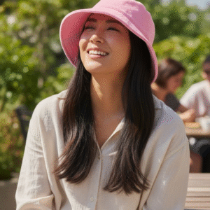 Ladies Suede Bucket Hat