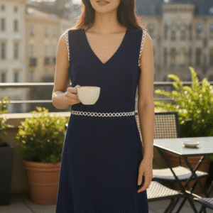 Ladies Karl Lagerfeld Sleeveless Ruffled Hem Dress