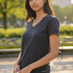 Alternative view of Ladies Cavin Klein V-Neck SS T-Shirt