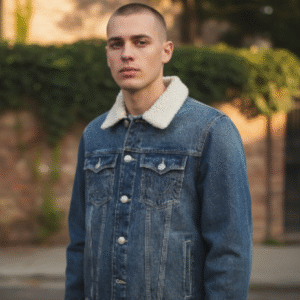 Mens True Religion Denim Trucker Jacket