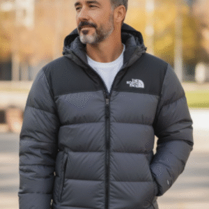 Mens The North Face Hooded Puffer Jacket